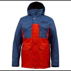Burton the White Collection Mens Chittagong Dryride Snowboard Ski Jacket Parka